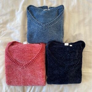 GAP Three Chenille Sweaters